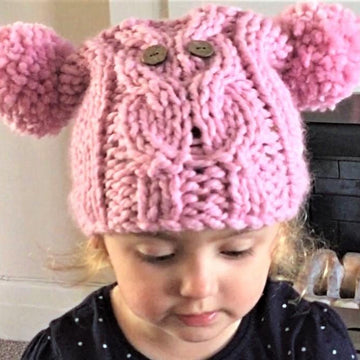 Owl T-bag Hat 2yrs to adult
