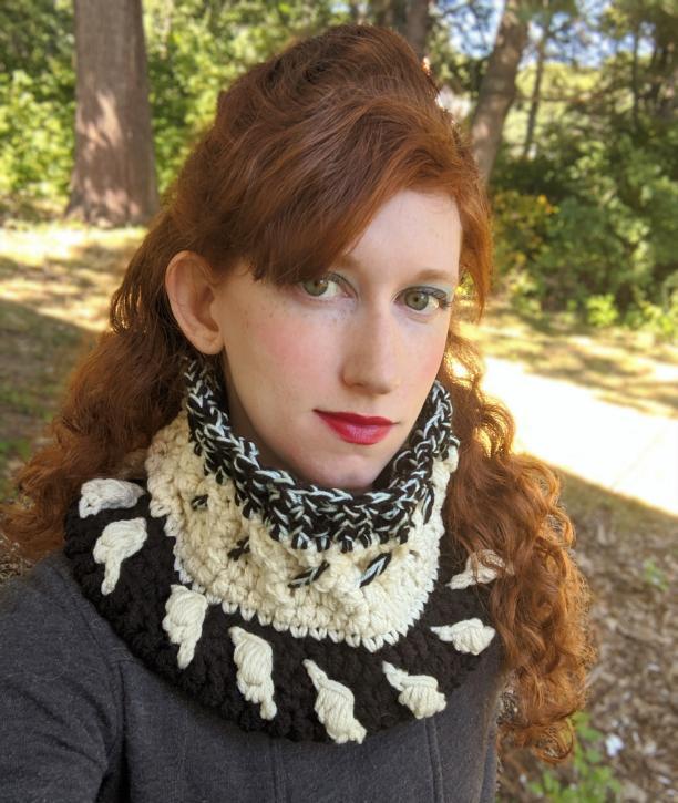 Colorful Chunky Bobble Cowl