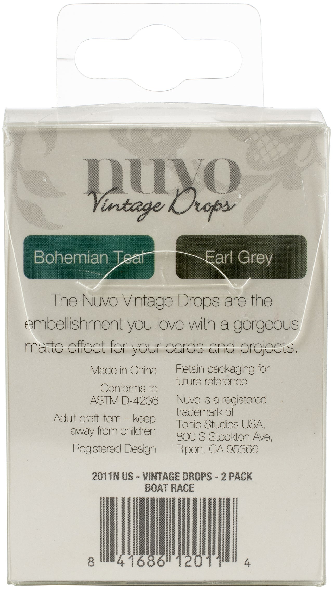 Tonic Studios Nuvo Vintage Drops 2/Pkg - Boat Race
