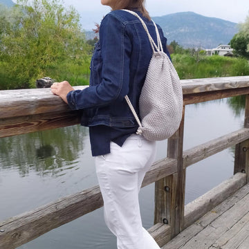 Crochet backpack - Lotus Backpack