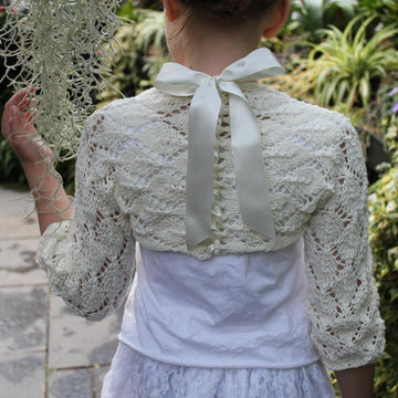 Girls lace shrug