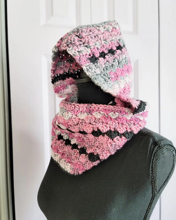 Pretty Petals Hooded Cowl
