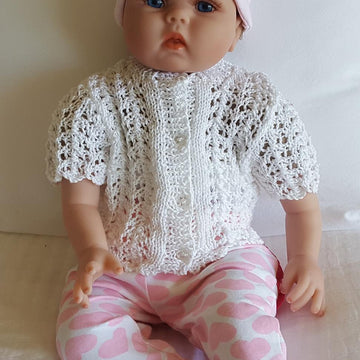 Justine - Long or short sleeve lace cardigan