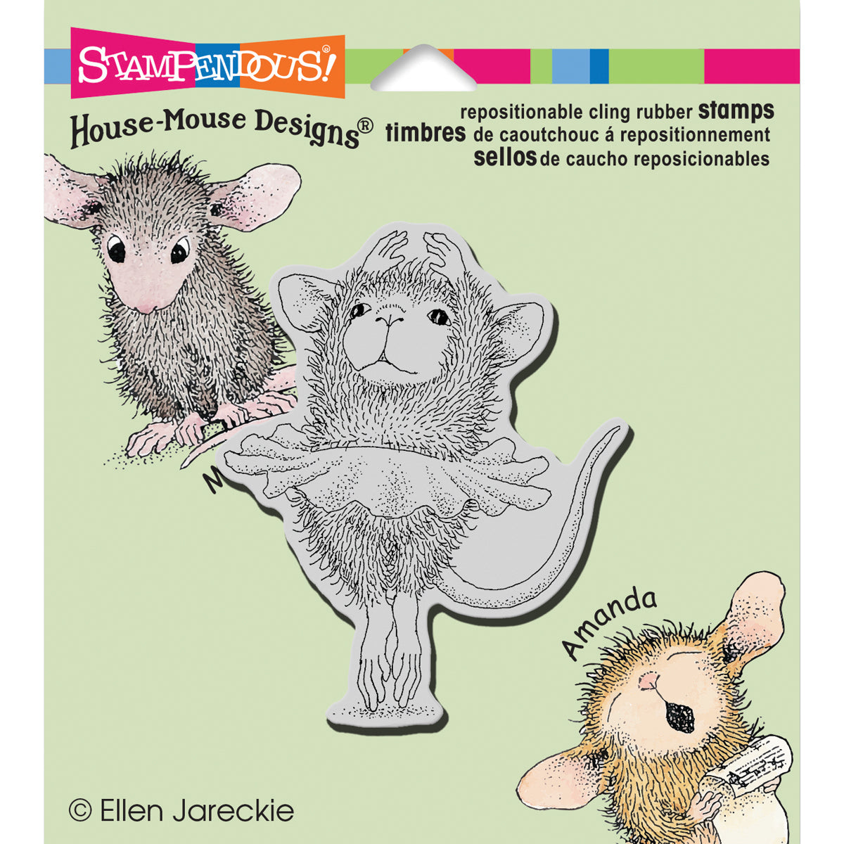 Stampendous House Mouse Cling Stamp - Ballerina Baby