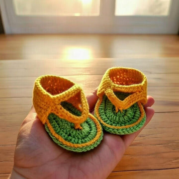 Crochet Baby Sandals – Easy Boho Booties Pattern with Video & PDF