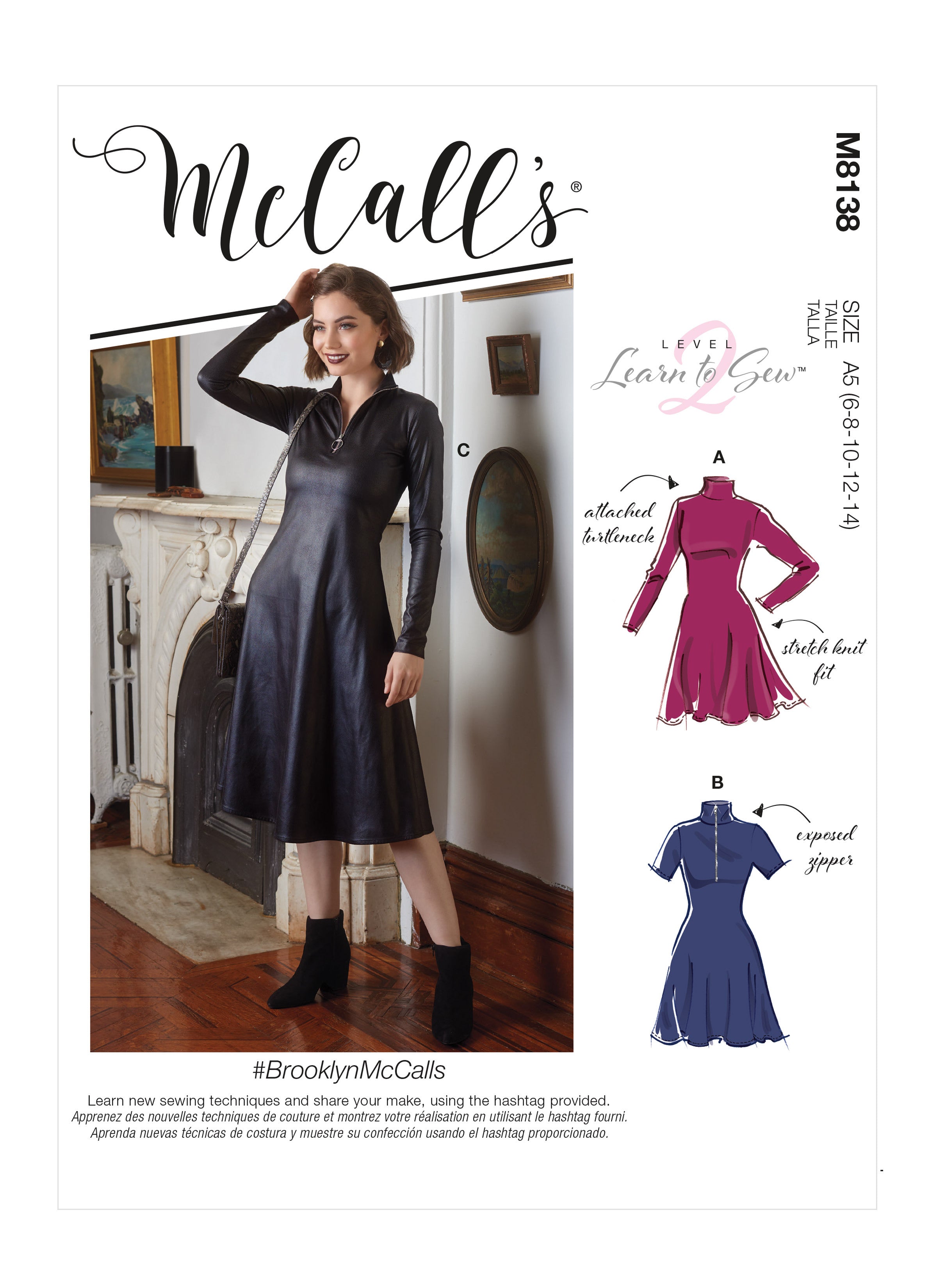 McCall's BrooklynMcCalls - Misses' Dresses M8138 - Sewing Pattern