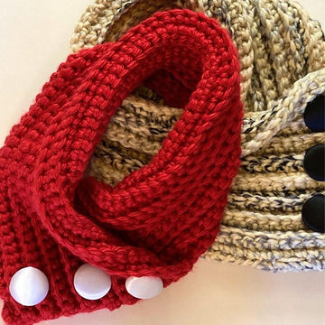 Cozy Crossroads Button Cowl