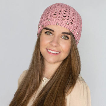 Pearly Rose Vintage Hat