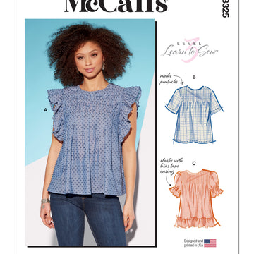 McCall's Misses' Tops M8325 - Sewing Pattern