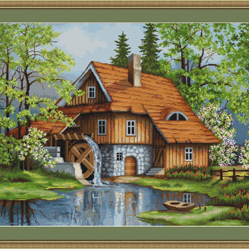 Luca-S Spring landscape Petit Point Tapestry Kit