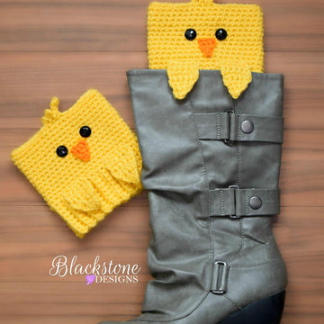 Peeping Chick Boot Cuffs