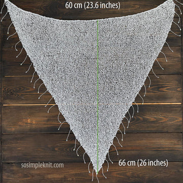 Sequin Triangle Shawl