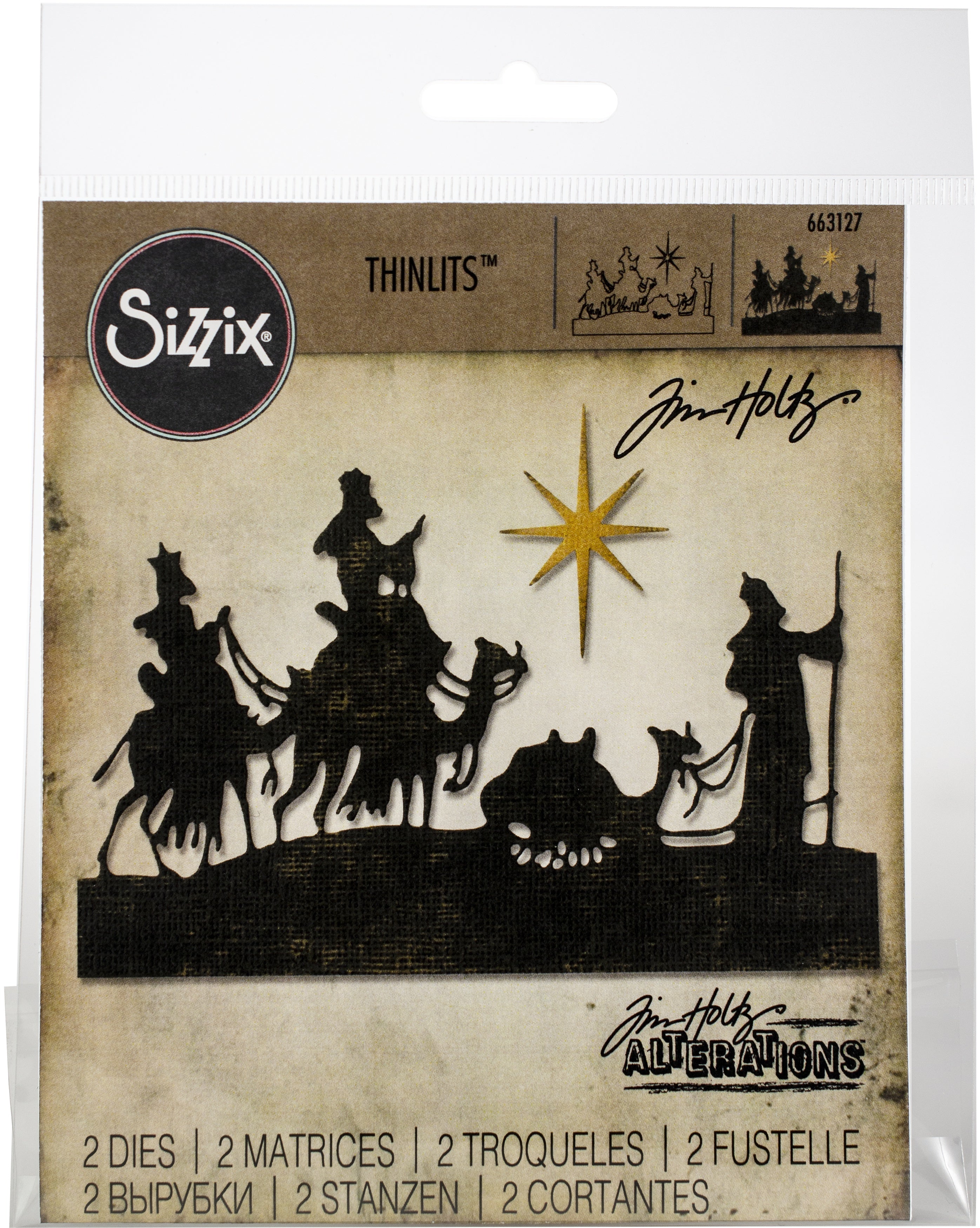 Sizzix Thinlits Dies By Tim Holtz 2/Pkg - Wise Men