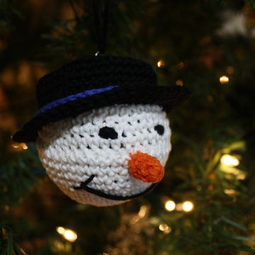 Snowman Crochet Ornament