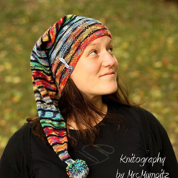Pointy Pompom Hat