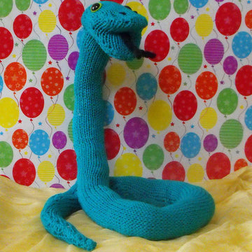 NURSERY SIDNEY SNAKE  TOY KNITTING PATTERN - MADMONKEYKNITS