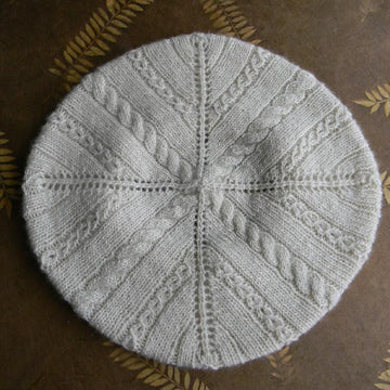 Cable & Lace Beret