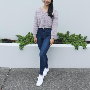 Beatrice Chunky Crochet Sweater