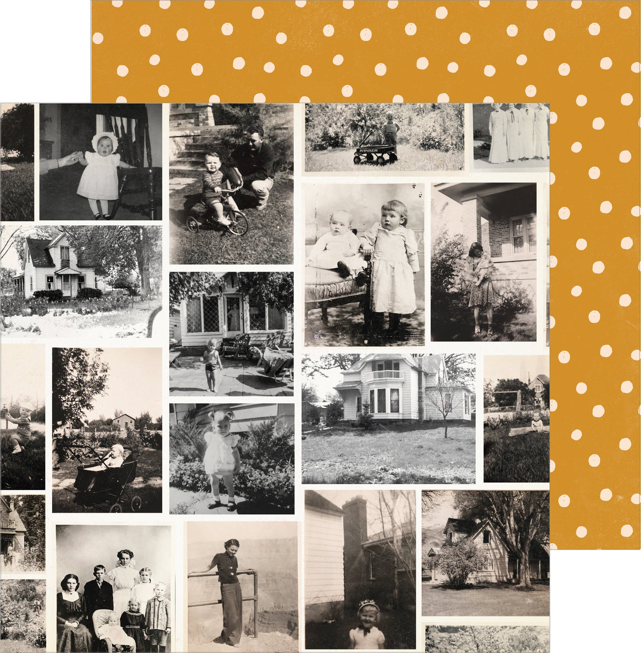 American Crafts Maggie Holmes Heritage Double-Sided Cardstock 12"X12" 25/Pkg - Generations