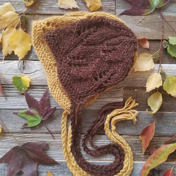 Fall Leafs Lace Bonnet