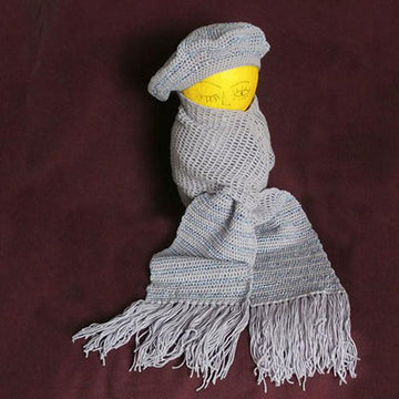 Crochet Beret & Matching Scarf