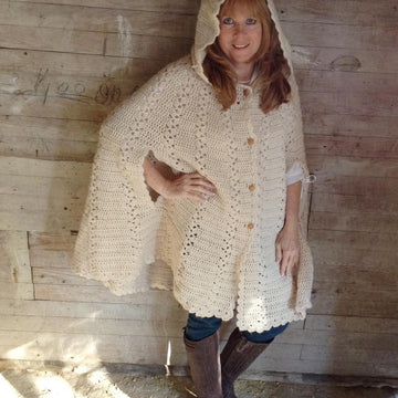 Long Hooded Cape Crochet Pattern