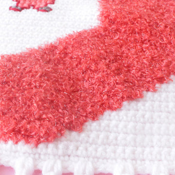 Christmas Fuzzy Sock Crochet Wall Hanging