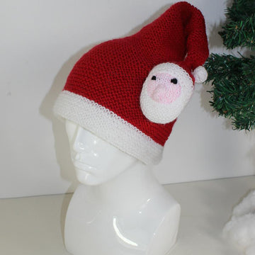 Adult Santa Head Christmas Hat