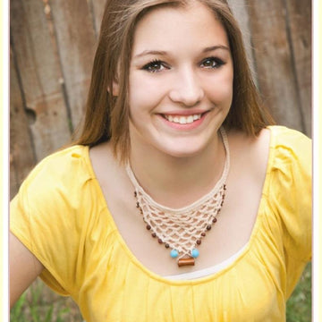 Crochet Necklace Pattern Beaded Lace Jewelry