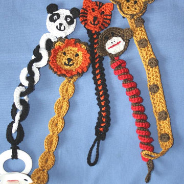 Zoo Animals Soother Pacifier Clip Patterns