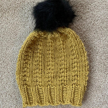 Barrels & Purls Hat -- a loom knit pattern