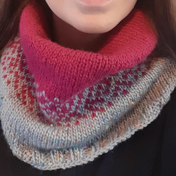 Pumpkin Spice Cowl and Mitts