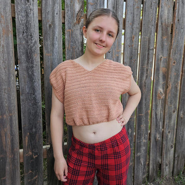 Open Back Double Crochet Top