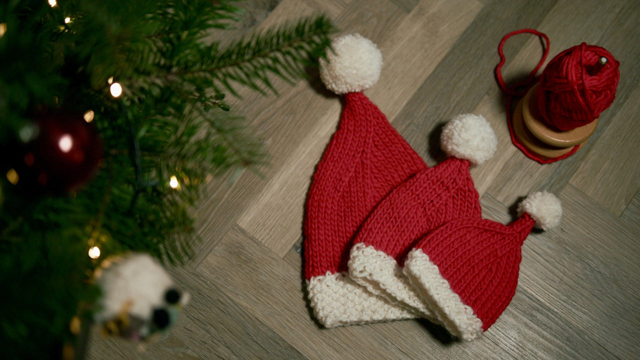 Santa Hat Knitting Pattern