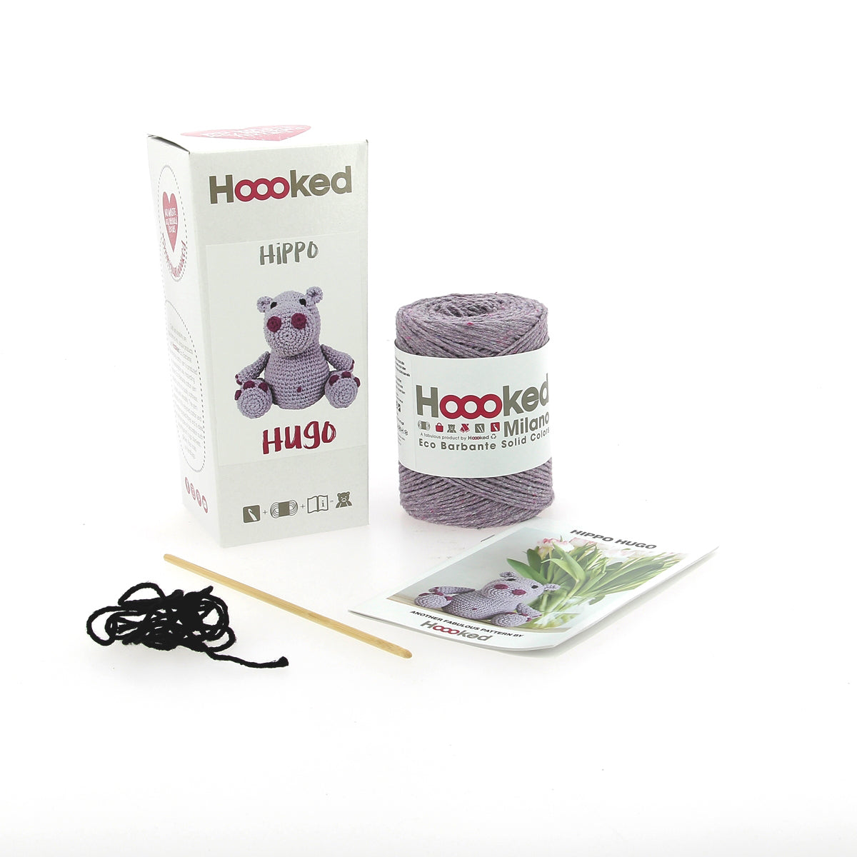 Hoooked Eco Barbante - Hippo Hugo - Orchid