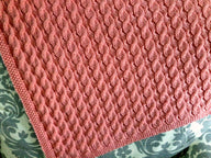 Scarlett's Reversible Cable Baby Blanket