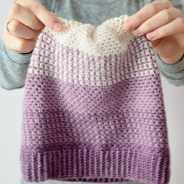 Ombre Moss Stitch Beanie