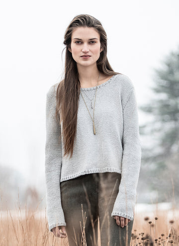 Spring Hill Sweater in Blue Sky Fibers Worsted Cotton - 201906 - Downloadable PDF
