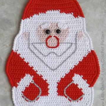 039 Santa Claus, Father Christmas, Father Frost Decor or Potholder Ravelry