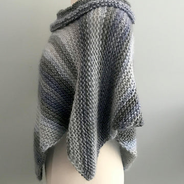 Adelaide Poncho Big Collar