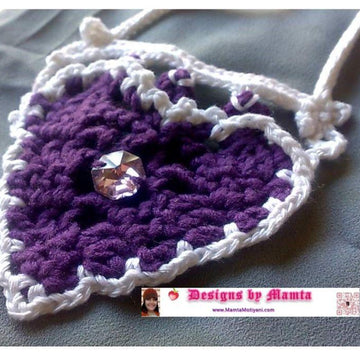 Crochet Diamond Heart Necklace Pattern Unique Crochet Jewelry