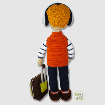21 inch crochet doll pattern PDF, Large amigurumi doll, Dan