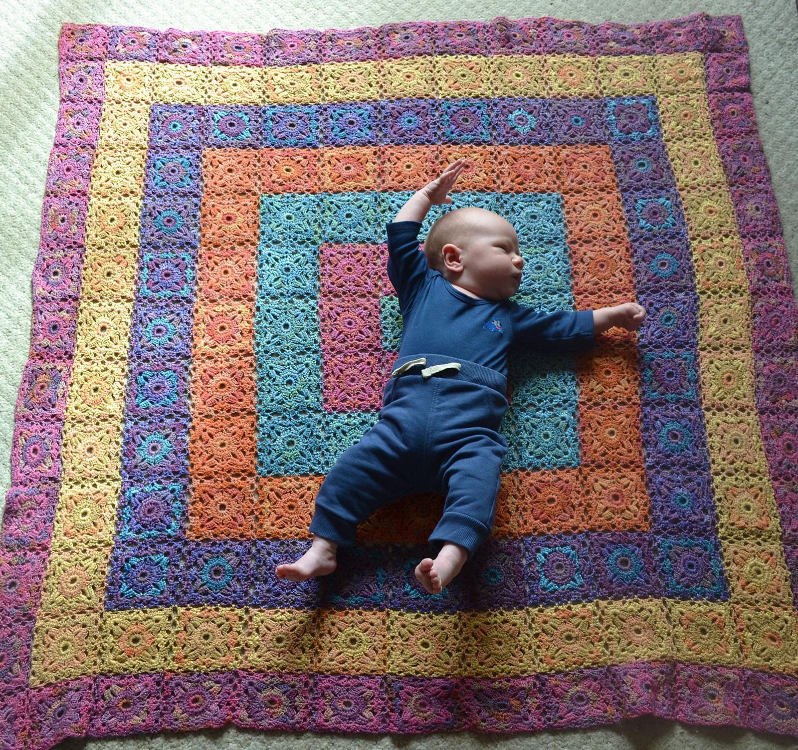 Queenies Square Crochet Blanket