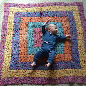 Queenies Square Crochet Blanket