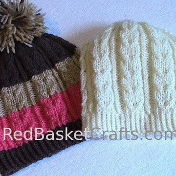 Easy Cable Hat - No Cable Needle