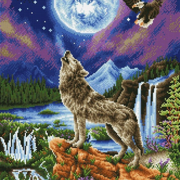 Diamond Dotz Mystic Wolf Diamond Painting Kit