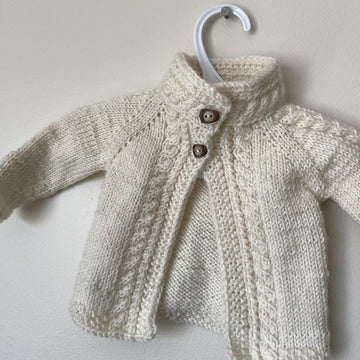 Gently Cabled Baby Cardigan