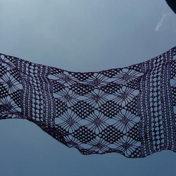 Single skein crochet shawl