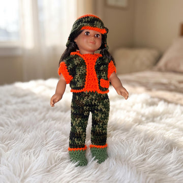 18" Hunting outfit for doll