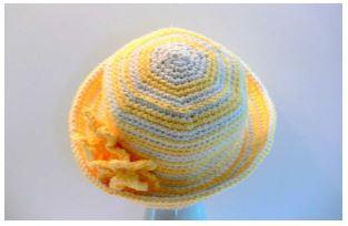 Crochet Daffodil Hat
